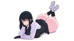 1girls ass big_ass big_butt black_hair chainsaw_man dark_hair fat_ass female female_only gato_gratam huge_ass huge_butt large_ass large_butt mitaka_asa scar scar_on_face scarred scarred_face shounen_jump thick thick_ass yoru_(chainsaw_man)