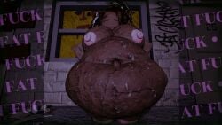 1girls alleyway animated ass belly big_ass big_belly black_skin chubby chubby_female enormous_belly fat fat_ass fat_female female huge_ass huge_belly human massive_belly morbidly_obese morbidly_obese_female musky no_sound obese obese_female overweight overweight_female roblox street sweat sweatdrop sweating sweaty tagme the_arsonist thick_thighs trisha_(arsonist) video wide_hips