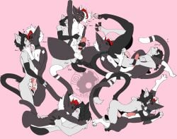 anal anal_sex anthro ass bite biting_lip blackjack_(devilcatjack) butt_grab cat_demon choker claws closed_eyes colored_nails cross custom_ink domestic_cat duo entwined_tails felid feline felis femboy foreskin french_kissing frottage genitals hand_on_butt handjob handjob_while_rimming hands_behind_head hands_on_back heart_symbol hi_res horn inverted_cross jewelry kissing kissing_while_penetrating low-angle_view lying making_out male male/male mammal markings nails necklace nerunaur on_back on_top open_mouth oral pawpads penetration penile penis penises_touching pubic_tattoo reach_around rimming sex tail tail_coil tattoo toe_claws tongue tongue_out