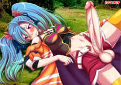 az_sainklaus big_penis blue_hair erection futanari huge_penis large_penis palcomix penis super_robot_wars super_robot_wars_30 tagme twintails