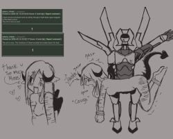 demon demon_horns demon_humanoid demon_tail demon_wings machine minos_prime_(ultrakill) noctis_(noctisecztasy) noctisecztasy red_mark_on_ass self_insert self_upload smacking_ass ultrakill v1_(ultrakill) yumeship yumeshipping