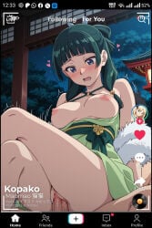 1girls ai_generated anime breasts kopako kusuriya_no_hitorigoto maomao_(kusuriya_no_hitorigoto) sex the_apothecary_diaries tiktok uncensored vagina vaginal_penetration vaginal_sex