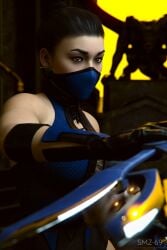 1girls 3d edenian female female_focus female_only fully_clothed hairbun kitana klassic_kitana masked masked_female mortal_kombat mortal_kombat_11 mortal_kombat_3 netherrealm_studios smz-69 solo solo_female solo_focus tied_hair