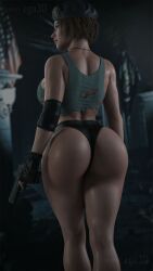 1girls 3d 3d_(artwork) abs ass beret big_ass big_breasts big_butt breasts breasts_out bubble_ass bubble_butt busty capcom casual cga3d curvaceous curvy curvy_female curvy_figure erotichris exposed_breasts female female_only firearm fit fit_female front_view handgun handwear headwear hourglass_figure huge_breasts human jill_valentine jill_valentine_(sasha_zotova) large_breasts legwear neckwear pale_skin patreon_username pawg resident_evil resident_evil_3 resident_evil_3_remake s.t.a.r.s solo tactical_gear tactical_nudity thick thick_ass thick_thighs thong torn_clothes torn_clothing torn_shirt twitter_username voluptuous voluptuous_female weapon wide_hips