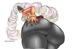 1girls arms_(game) ass ass_focus big_ass clothed dark-skinned_female dirtmind9 skin_tight thick_ass thick_thighs twintelle