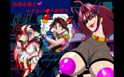 ass_expansion brainwashing breast_expansion corrector_yui corruption dark_persona enemy_conversion female hair_color_change hair_growth huge_ass huge_breasts jenny_(pixiv_artist) kisaragi_haruna mind_control nipples personality_change takeover thick_thighs transformation wide_hips