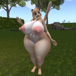 big_ass big_breasts breasts bubble_butt feline female ferialexonar furry huge_ass huge_breasts second_life tagme thick_thighs wide_hips