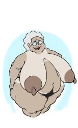 courage_the_cowardly_dog dickergazer edit edited edited_image granny hairy_pussy huge_breasts large_breasts long_nipples mature mature_female mature_woman muriel_bagge nude nude_female sagging_breasts saggy_breasts textless textless_version white_hair