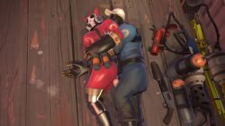 1boy 3d animated ass faceless_male female fempyro fucked_from_behind gas_mask hidden high_heel_boots high_heels love pyro sound source_filmmaker spooning spooning_position tagme team_fortress_2 video