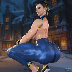 1girls 3d ass big_ass big_breasts big_thighs breasts bubble_ass capcom chun-li female female_only huge_ass mature_female milf nipple nordfantasy solo squatting street_fighter street_fighter_6 thick_ass thick_thighs