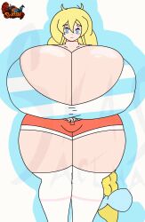 animated big_breasts breasts cassie_(theycallhimcake) female huge_breasts swasbi_(artist) thick_thighs