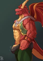 absurd_res activision barazoku blazar dragon hi_res male muscular scalie spyro_the_dragon