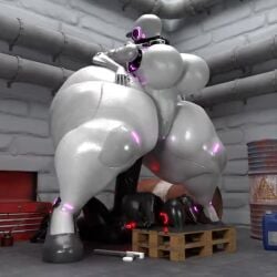 1futa 1girls 3d animated big_ass big_breasts breasts bubble_ass bubble_butt futa_on_female futanari haydee haydee_(game) huge_ass hyper hyper_ass hyper_balls hyper_penis latex latex_bodysuit latex_futa latex_suit morbidly_obese no_sound qzk_forte sex size_difference tagme video