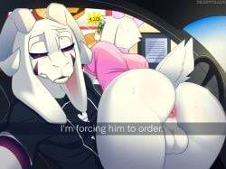 2020s 2023 20s 2boys animal_ears anthro anthro_only anthrofied anus asriel_dreemurr asriel_dreemurr_(god_form) ass balls big_ass big_ass_(male) big_butt boss_monster bottom_heavy bottomless bovid bubble_ass bubble_butt butt caprine car clothed clothing deltarune desertkaiju digital_drawing_(artwork) digital_media_(artwork) duo eyelashes eyewear fat_ass fat_butt femboy feminine feminine_male feminization floppy_ears fur genitals girly girly_boy glasses goat goat_boy god_of_hyperdeath he_wants_to_order hi_res horn huge_ass huge_butt long_ears male male_focus male_only mammal massive_ass massive_butt meme monster monster_boy plump_ass ralsei round_ass round_butt shirt sissy tail testicles thick thick_ass thick_butt thick_thighs topwear trap undertale undertale_(series) vehicle video_games white_fur wide_hips