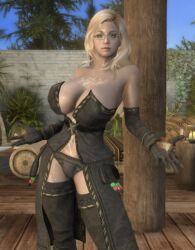 3d big_ass big_breasts blonde_hair blue_eyes cosplay dommy_mommy elf_orc_lunaire glasses huge_ass huge_breasts large_ass large_breasts rebecca_(original_character) seductive skyrim tagme the_elder_scrolls