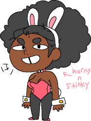 bean_smile bow bowtie bunny_costume bunny_ears bunny_suit bunny_tail bunnysuit cassettedream collar dark-skinned_female dark_skin dream-cassette english_text hoshime looking_at_viewer pantyhose rabbit_costume rabbit_ears rabbit_suit rabbit_tail red_bunnysuit red_collar red_shoes self_insert shoes smile smile_at_viewer smiling smiling_at_viewer stockings teeth teeth_gap text transparent_background white_bow white_bowtie