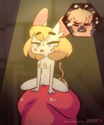 60fps animated anthro anthro_only anthrofied ashley_graham blonde_hair blue_eyes bonk_(meme) capcom cum diives edit edited furry human leon_scott_kennedy lifting_skirt meme mouse mouse_girl moushley no_sound panties penis resident_evil resident_evil_4 resident_evil_4_remake short_hair size_difference tagme third-party_edit tiny_girl upscaled video white_skin young younger_female