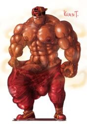 backwards_baseball_cap balls bara basketball big_balls big_penis bulge huge_balls huge_cock hyper_balls hyper_bulge hyper_penis kuan_t male male_only max_(kuan_t) muscles muscular musk penis shirtless smelly solo solo_male sweat_stain sweaty