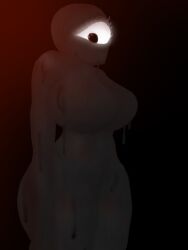 1girls black_body cyclops doors_(roblox) dripping female female_only huge_breasts ink looking_at_viewer one_eye roblox roblox_game seek_(doors) tagme thick_thighs thighs