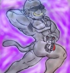 big_muscles butt dibujo_draw digimon drawing etemon gay gorilla male metaletemon monkey muscles tagme