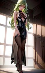 1girls ai_generated arms ass breasts eyes face female female_only full_body green_hair hair humanoid legs limbs long_hair one-punch_man solo stable_diffusion tatsumaki