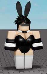 1girls 3d animated bunnysuit iris_(rusmynth) mp4 no_sound original_character roblox robloxian rusmynth tagme video