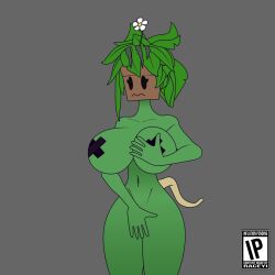 1girls anthro big_boobs big_breasts big_tits blaster_master blaster_master_zero blaster_master_zero_2 boobs breasts busty censored curvaceous curvy curvy_body curvy_female curvy_figure curvy_hips flower flower_in_hair green_body green_hair green_skin huge_boobs huge_breasts huge_tits humanoid kanna_(blaster_master) nude plant plant_girl plant_hair plant_humanoid plantie potted_plant raceyi_(artist) tagme tail thick_legs thick_thighs tits voluptuous voluptuous_female wide_hips