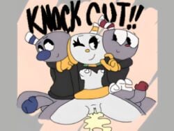 anthro cum cup cuphead cuphead_(game) mikahead_(character) mugman