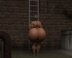 1girls 3d barefoot big_ass big_breasts bimbo climbing climbing_ladder completely_nude completely_nude_female dark-skinned_female dzcelestial3d erect_nipples escape feet female female_only flipping_off flirting full_body huge_breasts hyper hyper_lips hyper_nipples ladder lips milf naked naked_female nipples nude nude_female outside sewer short_hair solo solo_female wet white_hair