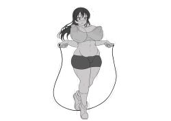 alternate_breast_size exercise large_breasts love_live! smolfei sonoda_umi tagme workout