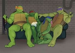 blowjob blowjob_face donatello_(tmnt) donnie donny gay leo leonardo_(tmnt) michelangelo_(tmnt) mikey nickelodeon nsfw raph raphael_(tmnt) teenage_mutant_ninja_turtles teenage_mutant_ninja_turtles_(2012) tmnt tmnt_2012 yaoi