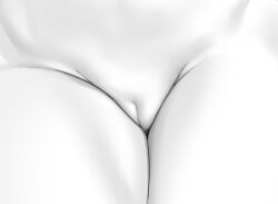 cleft_of_venus close-up crotch_focus female grey_scales groin monochrome ogre_(illustogre) original solo