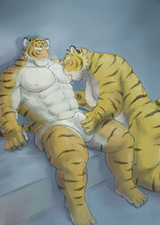 anthro chubby fat feline fur furry gay incest male manya muscles tiger