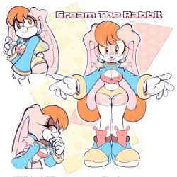 aged_up big_breasts breasts cosmicpussycat cream_the_rabbit long_sleeves mobian_(species) sega sonic_(series) sonic_the_hedgehog_(series) tagme