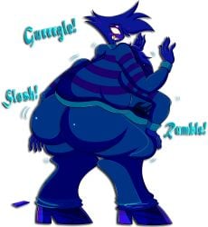 4_arms angel_dust_(hazbin_hotel) arachnid arachnid_humanoid ass ass_expansion ass_focus ass_inflation belly belly_button belly_expansion belly_inflation big_ass big_belly big_breasts big_butt blue_body blue_clothes blue_clothing blue_phone blue_shoes blue_skin blue_tounge blueberry blueberry_boy blueberry_inflation blueberry_juice bubble_ass bubble_butt bulge bulge_through_clothing butt_expansion butt_inflation chewing chewing_gum chubby chubby_male demon eyes fluffy_chest gold gold_(metal) gold_tooth groan groaning gurgle gurgling gurgling_noise handprint hands_on_belly hazbin_hotel hazel_eyes huge_belly juice leaking multi_arm multi_limb nervous phone renardgia shocked slosh sloshing sloshing_belly spherical_inflation spider spread_legs spreading stain stained stained_clothes stained_tracksuit sunken_arms tracksuit wide_hips wide_spread_legs wide_thighs