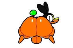 1boy animated anthro anus ass axel_the_tepig balls big_butt black_body black_fur digital_media_(artwork) fur generation_5_pokemon genitals gif green_anus looking_at_viewer looking_back male male_focus male_only multicolored_body multicolored_fur nintendo orange_body orange_fur pokémon_(species) pokemon pokemon_(species) shaking shaking_butt simple_background solo solo_male superiorfox tail tepig thick_thighs twerking white_background yellow_body yellow_fur