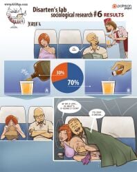 1boy 1girls airplane airplane_interior alcohol anal anal_creampie anal_penetration anal_sex bald bald_man big_breasts big_penis blanket breast_grab breasts breasts_out comic cum cum_in_ass cum_inside disarten drugged drugs english_text female green_eyes human large_breasts male orange_hair panels penis pussy rape red_hair sex speech_bubble stealth_sex stewardess straight tagme tongue tongue_out