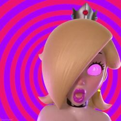 10_seconds 3d animated bimbo bimbo_lips bimbofication collar expansion female glowing_eyes happy_trance hypnosis lip_expansion lipstick mario_(series) mp4 nintendo princess_rosalina shorter_than_10_seconds sound spiked_collar spiral_eyes tagme video wyerframez