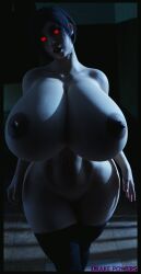 1girls 3d ada_wong ada_wong_(adriana) drakepowers huge_breasts red_eyes resident_evil resident_evil_2