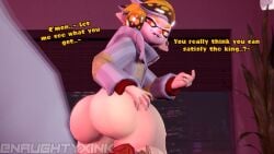 1boy ass ass_focus big_ass big_butt coroika emperor_(splatoon) femboy gay inkling inkling_boy light-skinned_male light_skin looking_at_viewer looking_back naughtyxink no_pants splatoon splatoon_(manga) splatoon_2 thick_ass yaoi