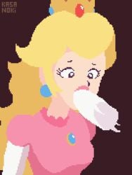 1boy 1girls 1up 3:4 animated blowjob breasts clothed clothed_female clothed_female_nude_male clothes clothing cum cum_in_mouth cum_inside cumshot disembodied_penis fellatio female female_focus kasanoki male mario_(series) pixel_art princess_peach shorter_than_30_seconds sound sound_effects super_mario_bros. swallowing swallowing_cum tagme unseen_male_face vertical_video video voice_acted