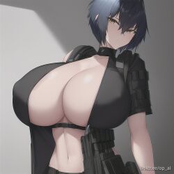 ai_generated huge_breasts john_marstons_tomboy_collection op_ai short_hair tomboy