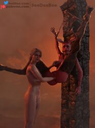 2girls 3d 3eedeebee anal anal_fisting anal_insertion anus ass blender cd_projekt_red chained chains ciri deep_penetration demon demon_girl demon_horns demoness fantasy fist fisting hand_on_breast hell nude nude_female questionable_consent restrained succubus succubus_(the_witcher) succubus_horns the_witcher_(series) the_witcher_3:_wild_hunt