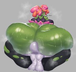 1boy 1boy1girl 1girls anthro bellossom big_ass big_breasts breasts bubble_butt dumptruck_ass fat_ass female huge_ass humanoid implied_anilingus male motylek no_visible_genitalia original original_character pokemon pokemon_(species) rimming toony verlia_(runningdlog)