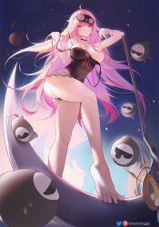 1girls areola areolae ass background bare_legs barefoot big_breasts breasts death_sensei feet female greatodoggo hololive hololive_english hololive_myth legs long_hair mori_calliope nightgown nipple pink_eyes pink_hair scythe solo tagme uncovered_breast virtual_youtuber vtuber