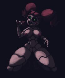 alternate_version_available baby_(fnafsl) big_breasts circus_baby circus_baby_(fnaf) five_nights_at_freddy's five_nights_at_freddy's:_sister_location green_eyes irynashgrove nipples red_hair red_nipples robot_girl seductive solo twintails white_body