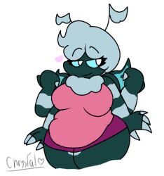 4_arms amateur_artist anthro chrystal_(rageminer) fat hottiegirl34_(artist) moth_humanoid multi_arm multi_limb obese obese_female