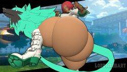 ass brazilian brazilian_female enormous_ass female gigantic_breasts giovanna_(guilty_gear) guilty_gear huge_ass lordscrubart rei_(guilty_gear) tan tan_body tan_skin