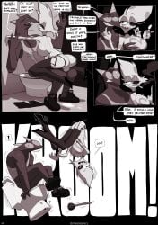 2boys after_sex angel_dust_(hazbin_hotel) comic dracreloaded english english_text gay hazbin_hotel high_heels original_character page_19 page_number text vivienne_medrano