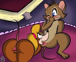 anthro anus ass ass_up black_nose blue_eyes covering covering_mouth cunnilingus don_bluth duo female female/female genitals hi_res jhussethy licking looking_at_another mammal masturbation mouse mrs._brisby ms._fieldmouse murid murine nude open_mouth oral pussy rodent sex sitting smile spread_legs spreading tail the_secret_of_nimh thumbelina_(1994_film) tongue tongue_out vaginal_penetration yuri